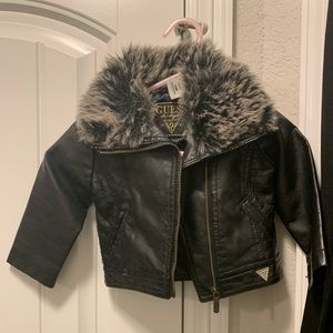 Faux Leather Motorcycle Jacket